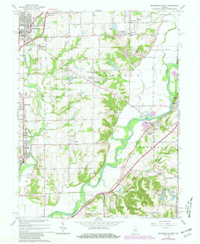 United States Geological Survey Mooresville East, IN (1965, 24000-Scale) digital map