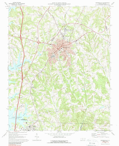 United States Geological Survey Mooresville, NC (1969, 24000-Scale) digital map