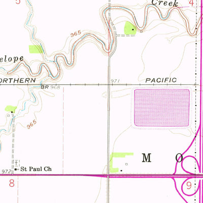 United States Geological Survey Mooreton East, ND (1960, 24000-Scale) digital map