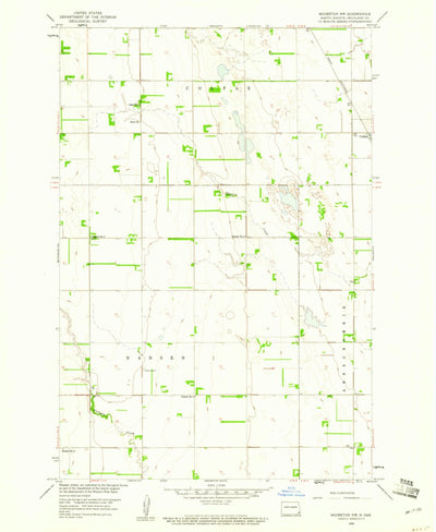 United States Geological Survey Mooreton NW, ND (1959, 24000-Scale) digital map