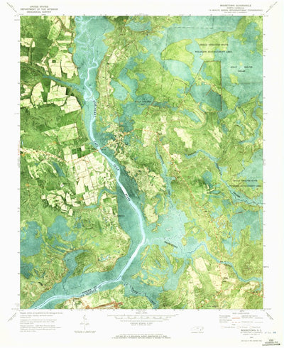 United States Geological Survey Mooretown, NC (1970, 24000-Scale) digital map