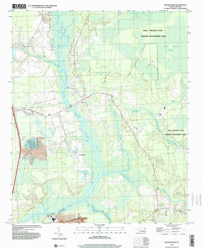 United States Geological Survey Mooretown, NC (1997, 24000-Scale) digital map