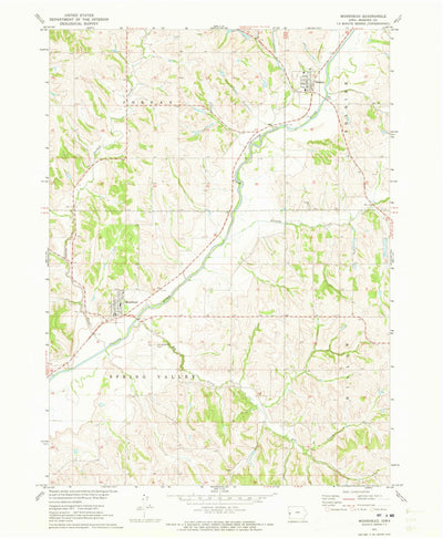 United States Geological Survey Moorhead, IA (1971, 24000-Scale) digital map
