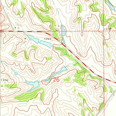 United States Geological Survey Moorhead, IA (1971, 24000-Scale) digital map