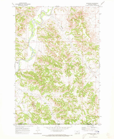 United States Geological Survey Moorhead, MT-WY (1970, 24000-Scale) digital map