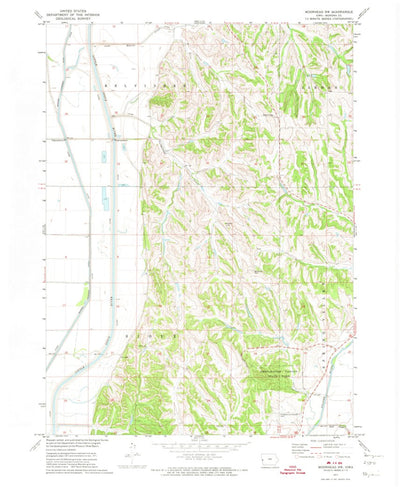 United States Geological Survey Moorhead NW, IA (1971, 24000-Scale) digital map