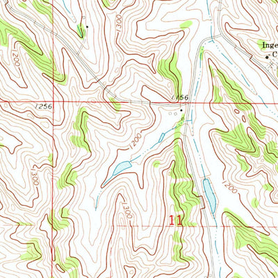 United States Geological Survey Moorhead NW, IA (1971, 24000-Scale) digital map