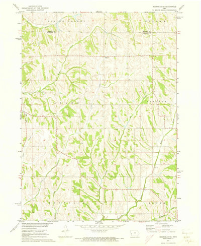 United States Geological Survey Moorhead SE, IA (1971, 24000-Scale) digital map