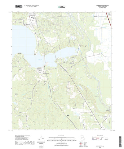 United States Geological Survey Mooringsport, LA (2020, 24000-Scale) digital map