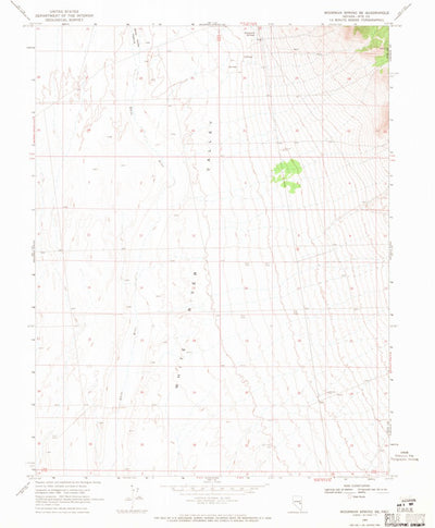 United States Geological Survey Moorman Spring SE, NV (1969, 24000-Scale) digital map