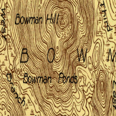 United States Geological Survey Moose Bog, ME-NH (1927, 48000-Scale) digital map