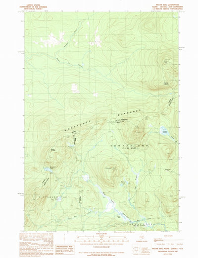 United States Geological Survey Moose Bog, ME-NH (1989, 24000-Scale) digital map