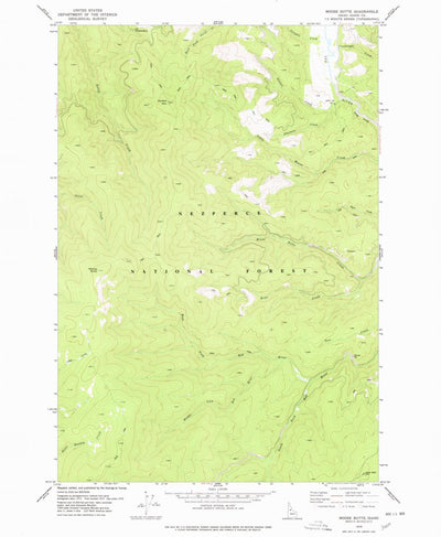 United States Geological Survey Moose Butte, ID (1978, 24000-Scale) digital map