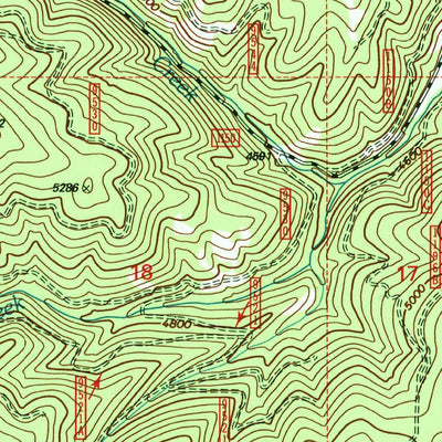 United States Geological Survey Moose Butte, ID (1995, 24000-Scale) digital map