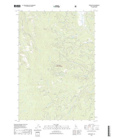United States Geological Survey Moose Butte, ID (2020, 24000-Scale) digital map
