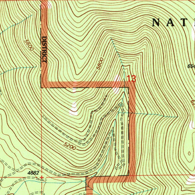 United States Geological Survey Moose Creek, MT (2001, 24000-Scale) digital map