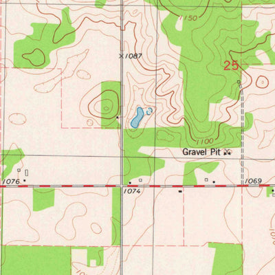 United States Geological Survey Moose Ear Lake, WI (1978, 24000-Scale) digital map
