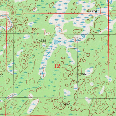 United States Geological Survey Moose Junction, WI (1983, 24000-Scale) digital map