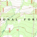 United States Geological Survey Moose Mountain, MT (1995, 24000-Scale) digital map