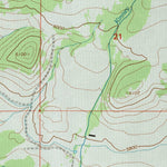 United States Geological Survey Moose Mountain, MT (1995, 24000-Scale) digital map