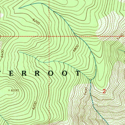 United States Geological Survey Moose Ridge, ID (1995, 24000-Scale) digital map
