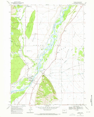 United States Geological Survey Moose, WY (1968, 24000-Scale) digital map