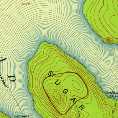 United States Geological Survey Moosehead Lake, ME (1920, 62500-Scale) digital map