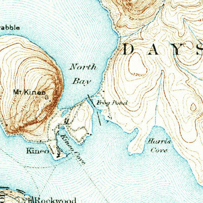 United States Geological Survey Moosehead Lake, ME (1930, 62500-Scale) digital map