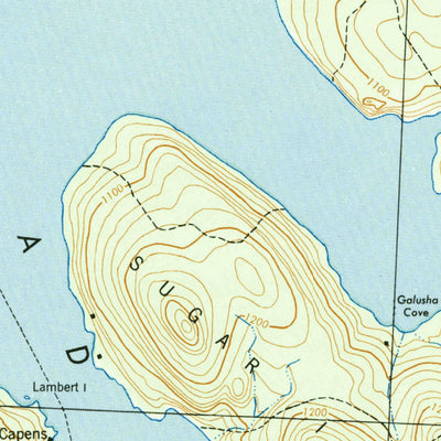 United States Geological Survey Moosehead Lake, ME (1944, 62500-Scale) digital map