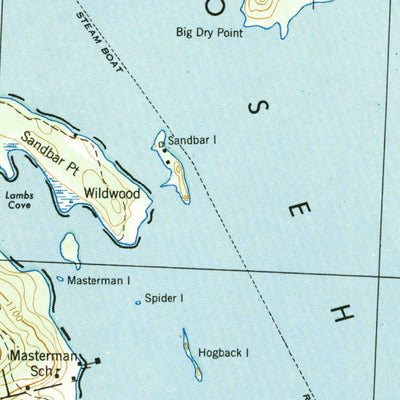 United States Geological Survey Moosehead Lake, ME (1944, 62500-Scale) digital map