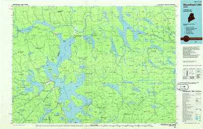 United States Geological Survey Moosehead Lake, ME (1985, 100000-Scale) digital map