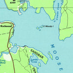 United States Geological Survey Moosehead Lake, ME (1985, 100000-Scale) digital map
