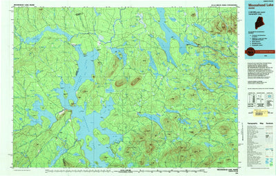 United States Geological Survey Moosehead Lake, ME (1994, 100000-Scale) digital map
