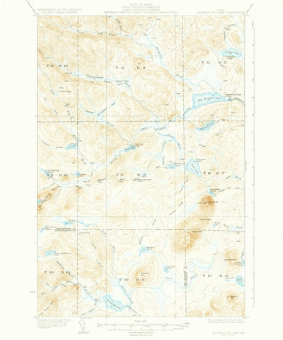 United States Geological Survey Mooseleuk Lake, ME (1935, 62500-Scale) digital map