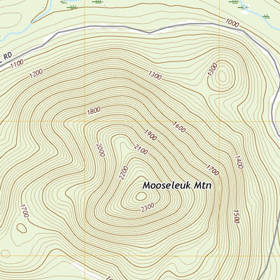 United States Geological Survey Mooseleuk Mountain, ME (2021, 24000-Scale) digital map
