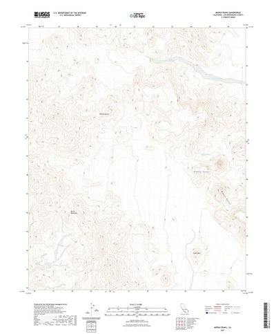 United States Geological Survey Mopah Peaks, CA (2021, 24000-Scale) digital map