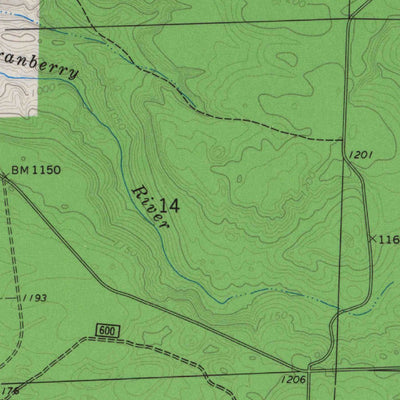 United States Geological Survey Moquah NW, WI (1964, 24000-Scale) digital map