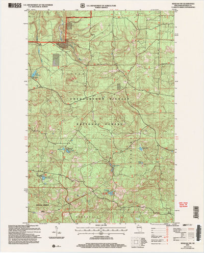 United States Geological Survey Moquah NW, WI (2005, 24000-Scale) digital map