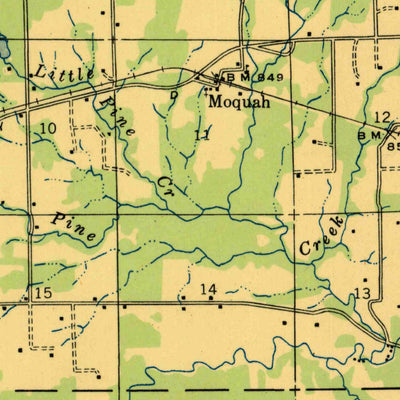 United States Geological Survey Moquah, WI (1947, 48000-Scale) digital map