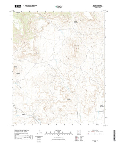 United States Geological Survey Moquino, NM (2020, 24000-Scale) digital map