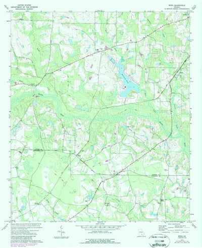United States Geological Survey Mora, GA (1972, 24000-Scale) digital map