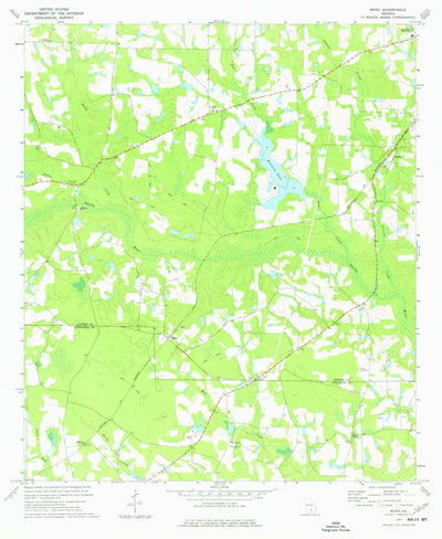 United States Geological Survey Mora, GA (1977, 24000-Scale) digital map