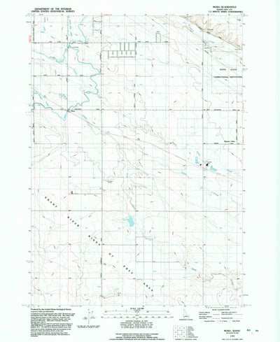 United States Geological Survey Mora, ID (1992, 24000-Scale) digital map