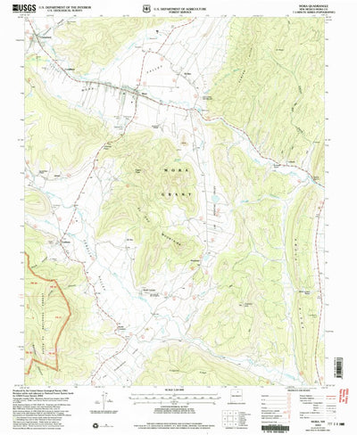 United States Geological Survey Mora, NM (2002, 24000-Scale) digital map