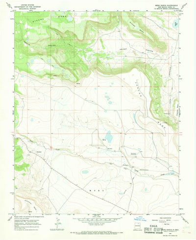 United States Geological Survey Mora Ranch, NM (1966, 24000-Scale) digital map
