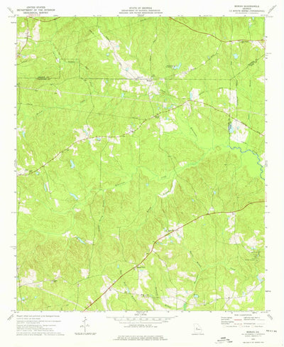 United States Geological Survey Moran, GA (1974, 24000-Scale) digital map