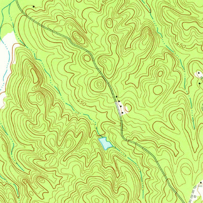 United States Geological Survey Moran, GA (1974, 24000-Scale) digital map