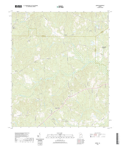United States Geological Survey Moran, GA (2020, 24000-Scale) digital map
