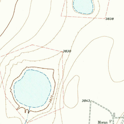 United States Geological Survey Moran Ranch, TX (1963, 24000-Scale) digital map