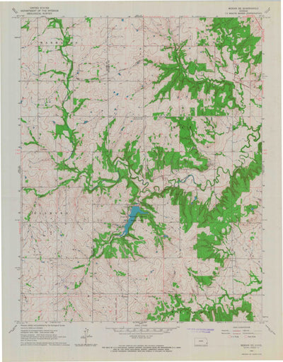 United States Geological Survey Moran SE, KS (1966, 24000-Scale) digital map